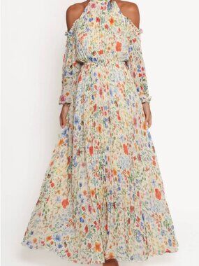 Petal & Pup Hilary Pleated Maxi Dress